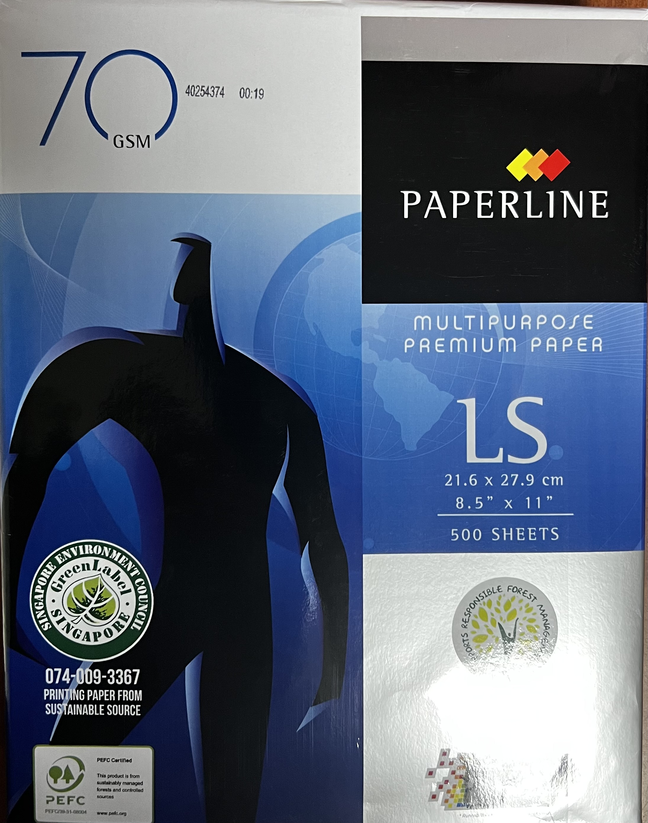 PAPEL BOND T/C PAPERLINE B-20 RESMAS  97%