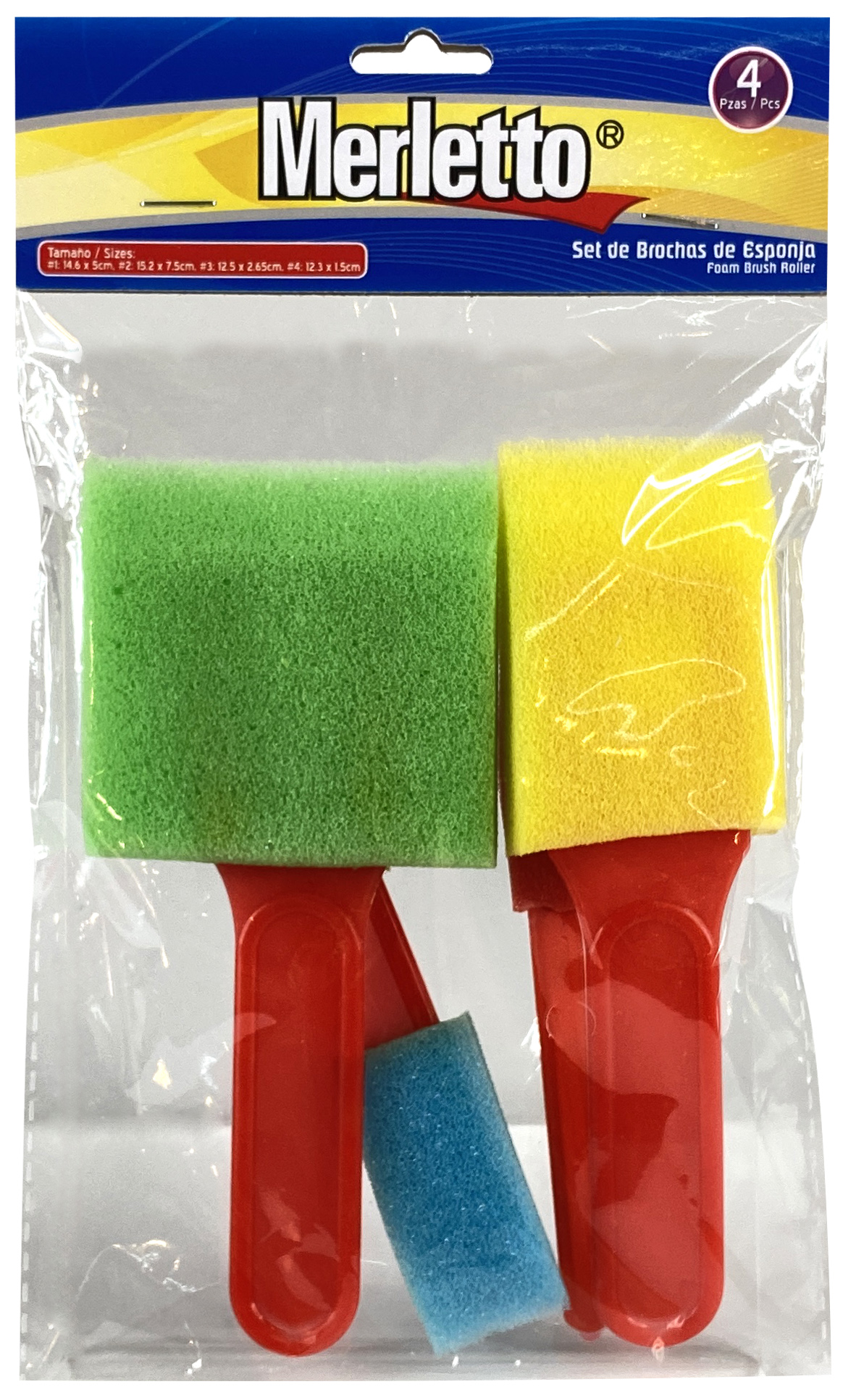 BROCHAS ESPONJA SET 4 PC