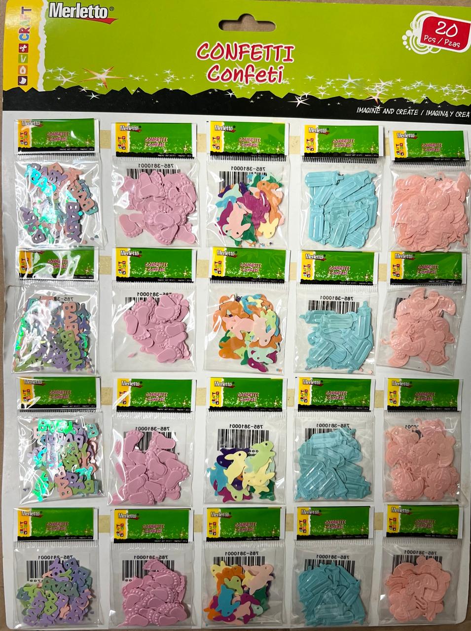 CONFETTI CARTON BB 20PC MTO