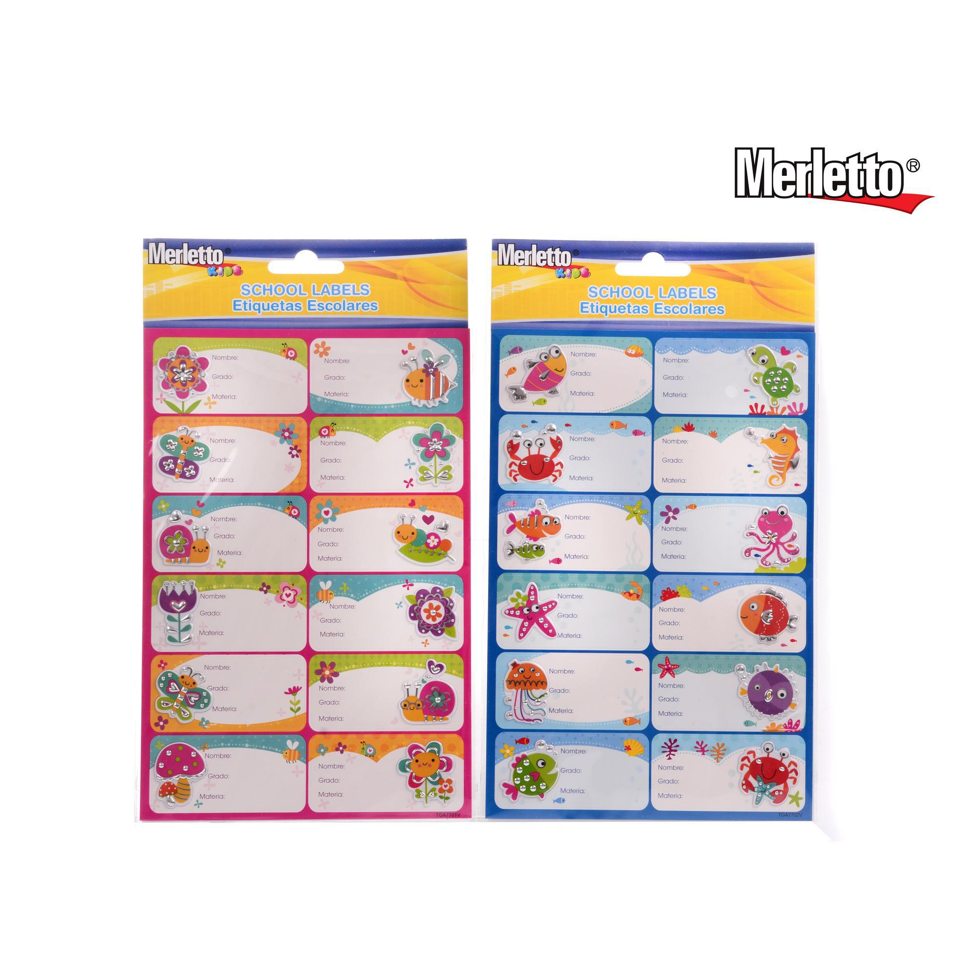 ETIQUETA ESCOLAR 2EST 12PC