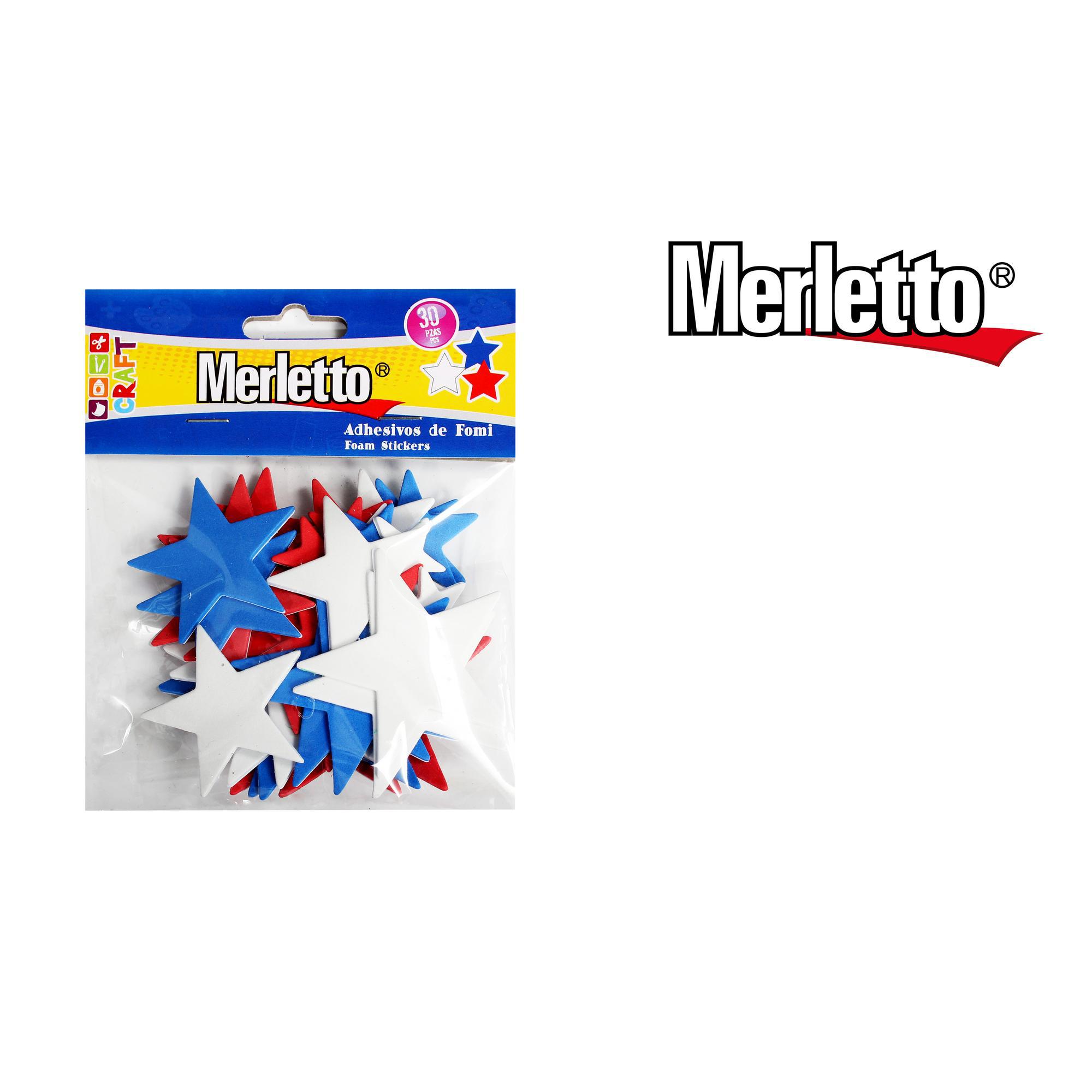 FOMI ADHESIVO ESTRELLAS 30PC MTO