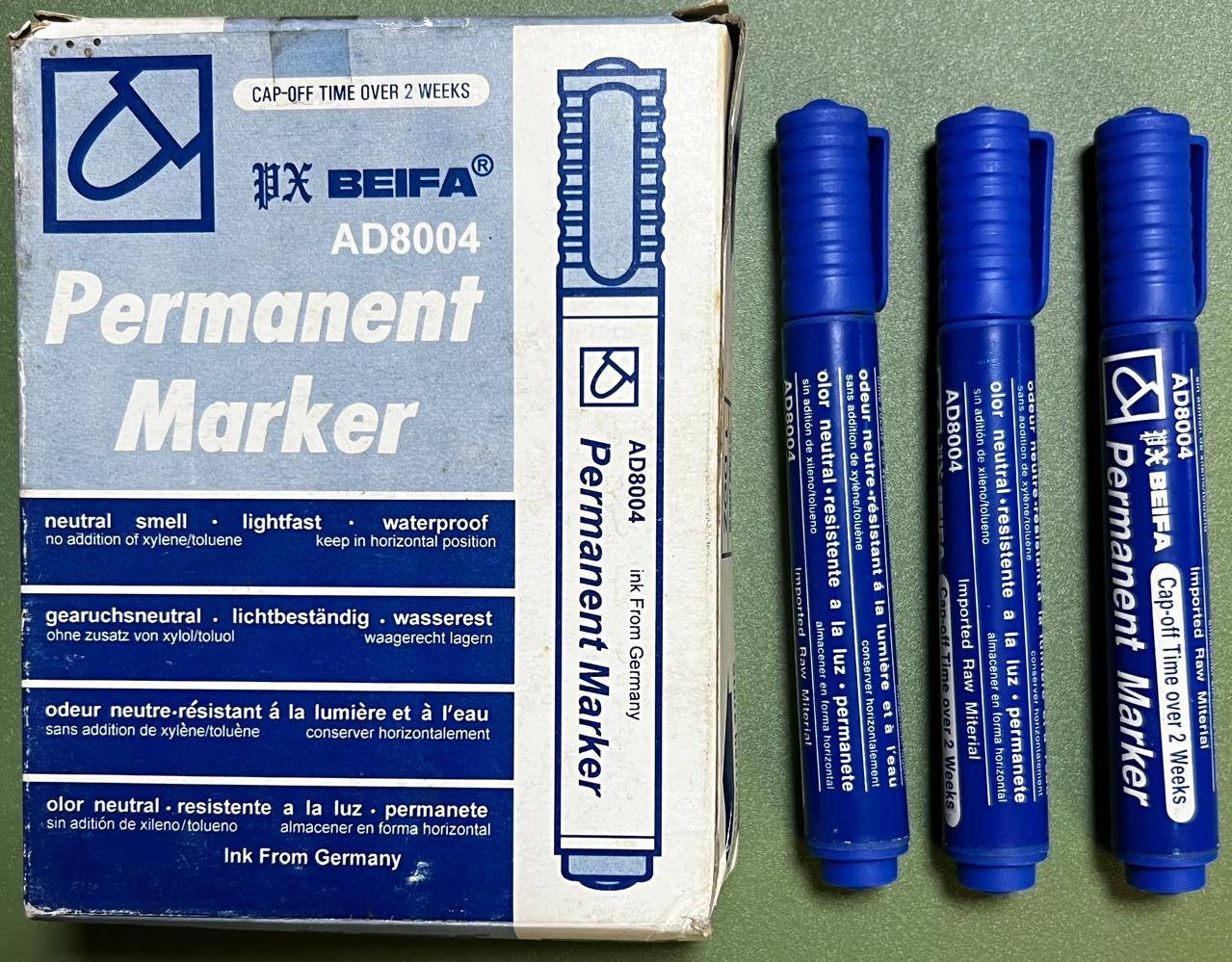 MARCADORES PERMANS AZUL