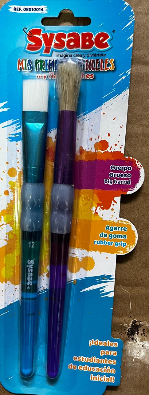 PINCEL SET PRE ESCOLAR 2PCS SYSABE