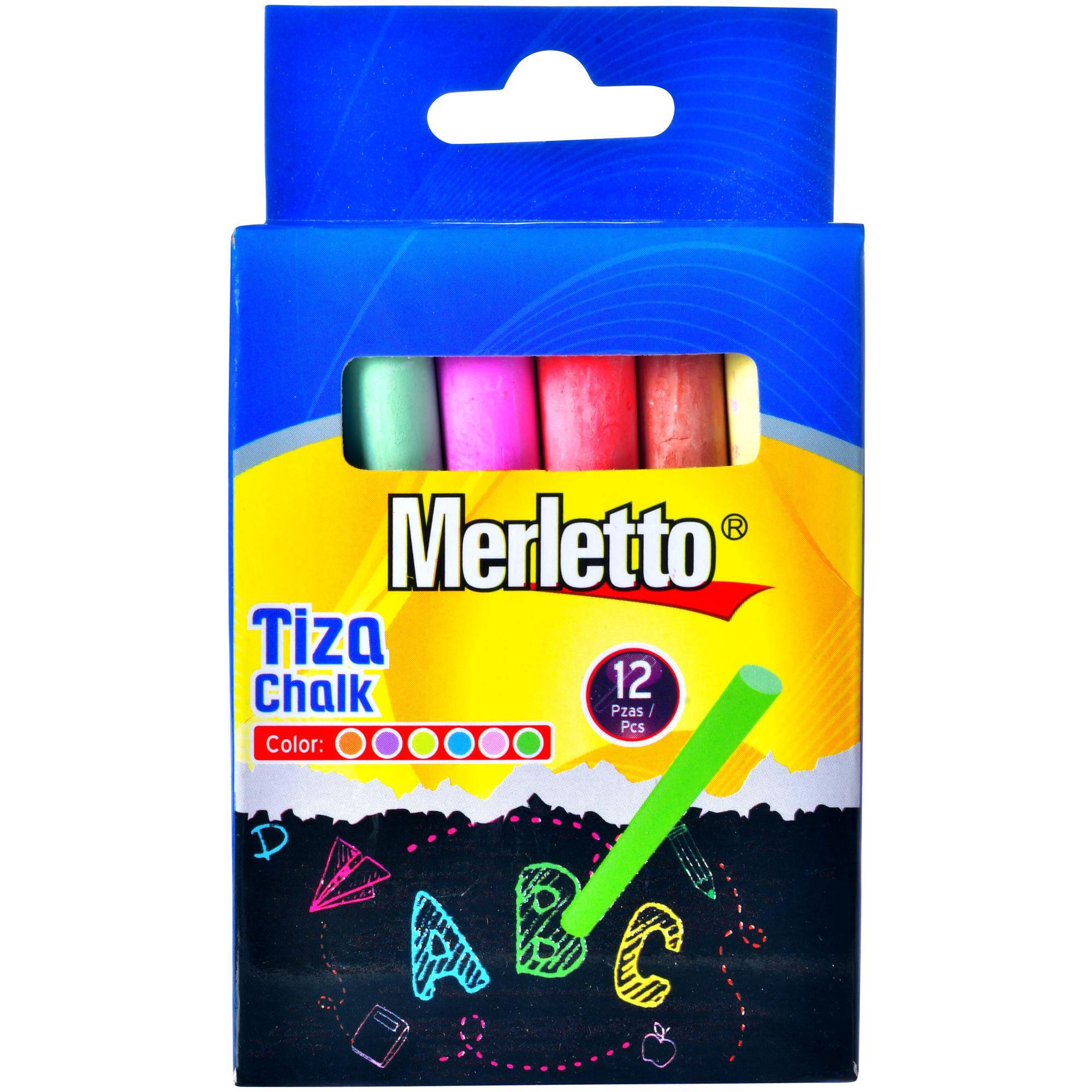 TIZA DE COLORES 12 PZ
